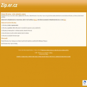 Скриншот главной страницы сайта zip.er.cz