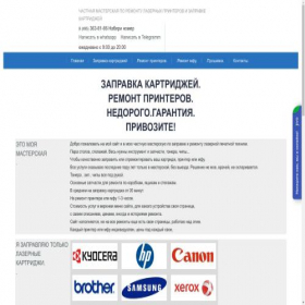 Скриншот главной страницы сайта zipprinters.ru
