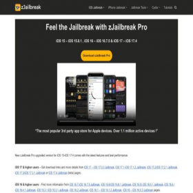 Скриншот главной страницы сайта zjailbreak.store