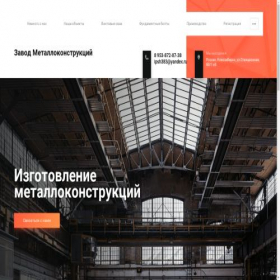 Скриншот главной страницы сайта zmk54.ru