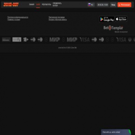 Скриншот главной страницы сайта zone-bet.live