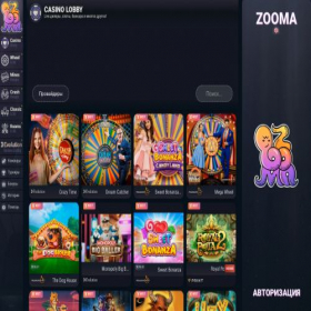 Скриншот главной страницы сайта zooma6.casino