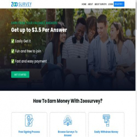Скриншот главной страницы сайта zoosurvey.online