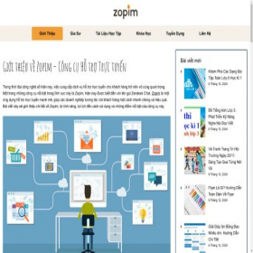 Скриншот главной страницы сайта zopimvn.com