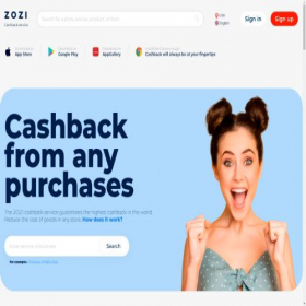 Скриншот главной страницы сайта zozi.club