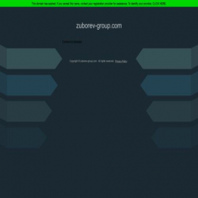 Скриншот главной страницы сайта zuborev-group.com