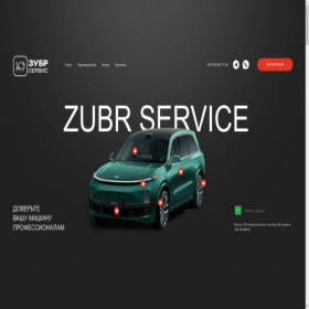 Скриншот главной страницы сайта zubr-ets.by