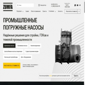 Скриншот главной страницы сайта zumfa.ru