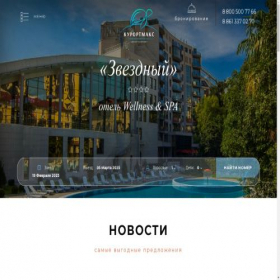 Скриншот главной страницы сайта zvezdniy-hotel.ru
