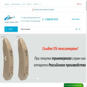 Скриншот главной страницы сайта zvuk63.ru