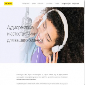Скриншот главной страницы сайта zvukproject.ru