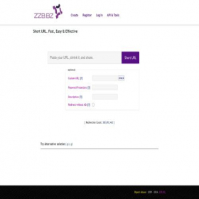 Скриншот главной страницы сайта zzb.bz