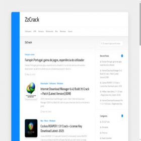 Скриншот главной страницы сайта zzcrack.com